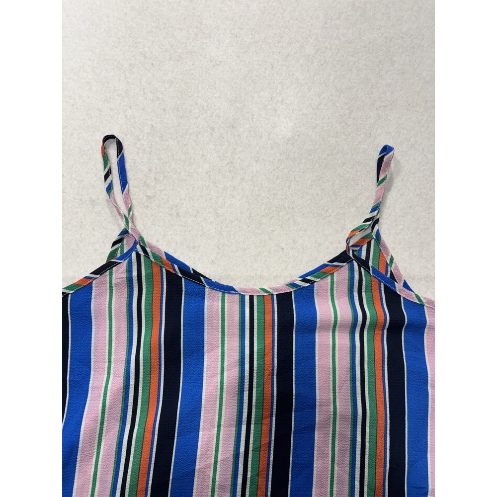 Peppermint Tank Top Womens L Multicolour Stripe V Neck Cami SET1034 USA - Picture 6 of 9